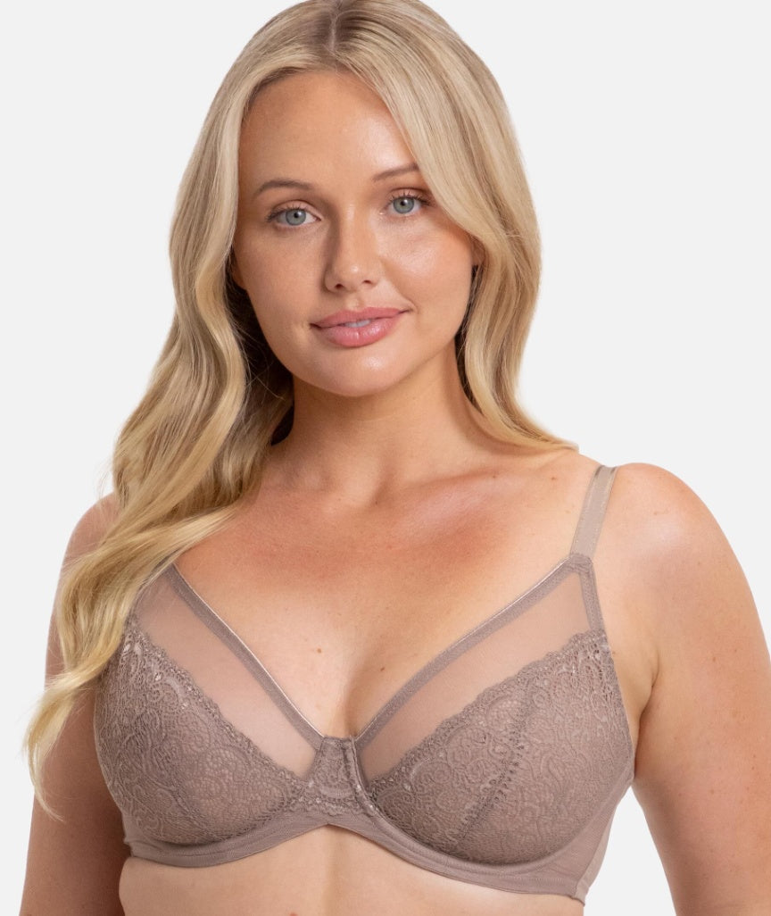 Triumph Sheer Minimizer Bra - Mocca 