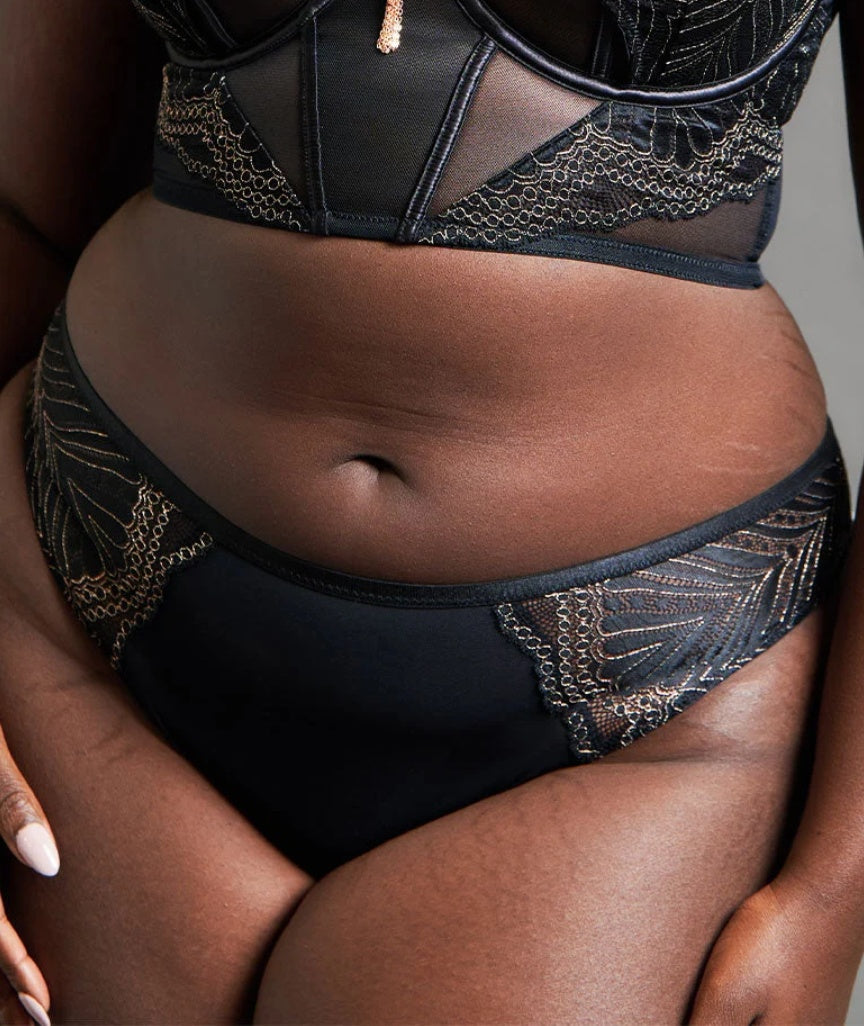Scantilly Showgirl Brazilian Brief - Black 