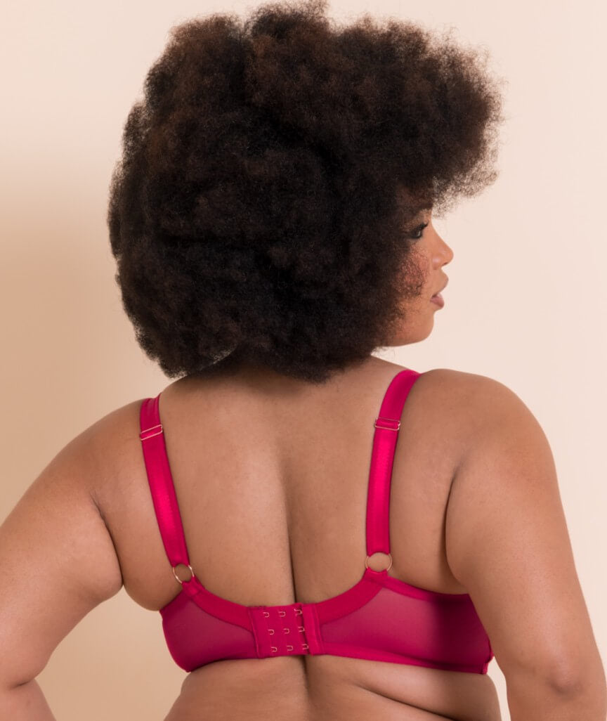 Scantilly Loved Up Balcony Bra - Crimson