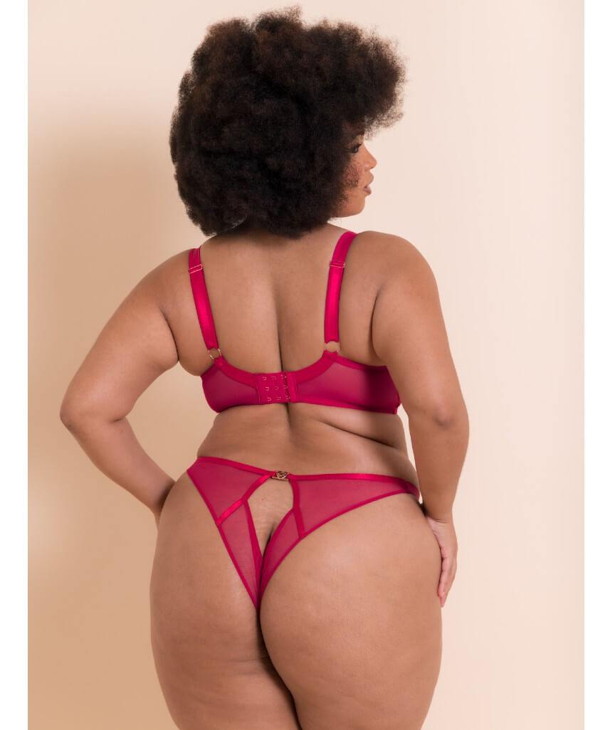 Scantilly Loved Up Brazilian Brief- Crimson
