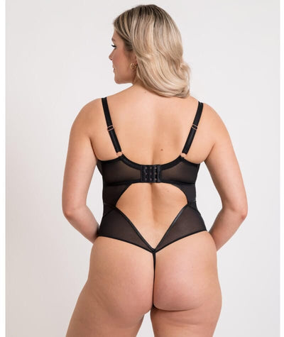 Scantilly Suspense Plunge Bodysuit - Black Bodysuits & Basques 
