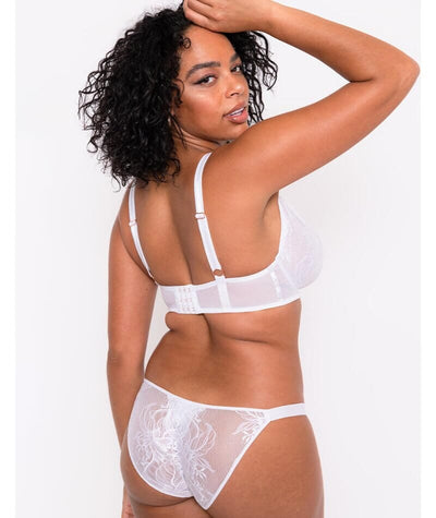 Scantilly Unveiled Brazilian Brief - White Knickers 