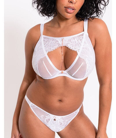 Scantilly Unveiled Brazilian Brief - White Knickers 