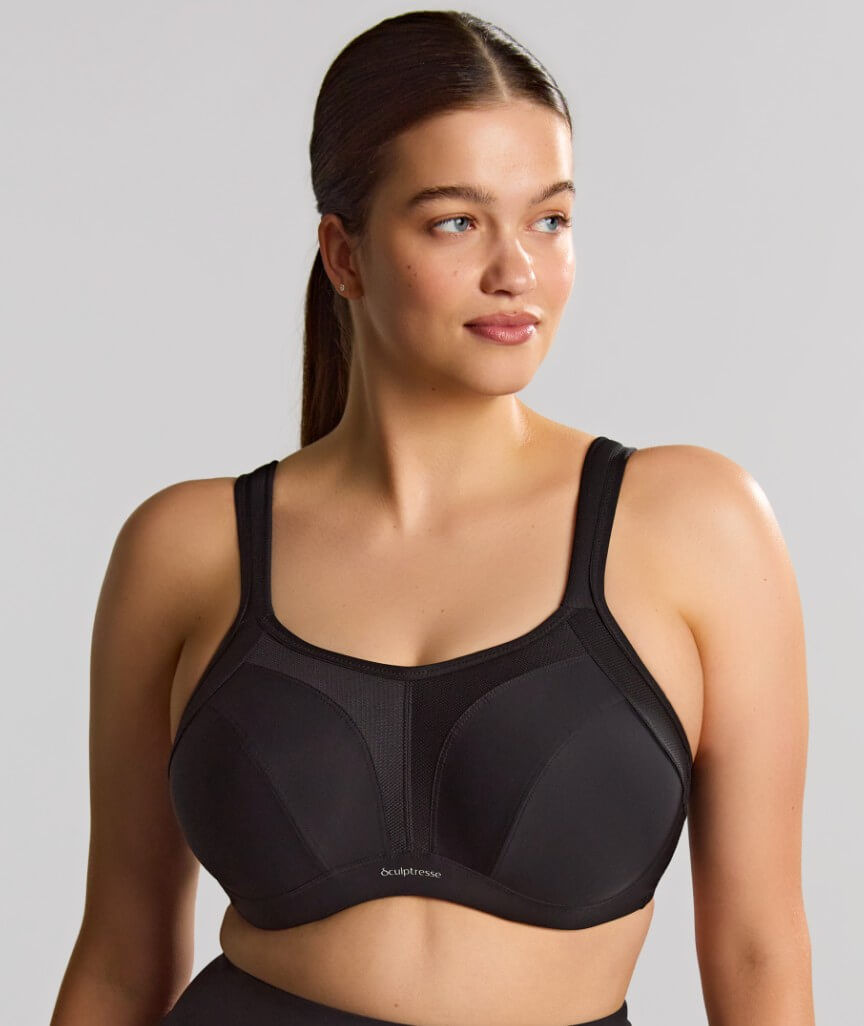 Sculptresse Activate Non Padded Underwired Sports Bra - Black 