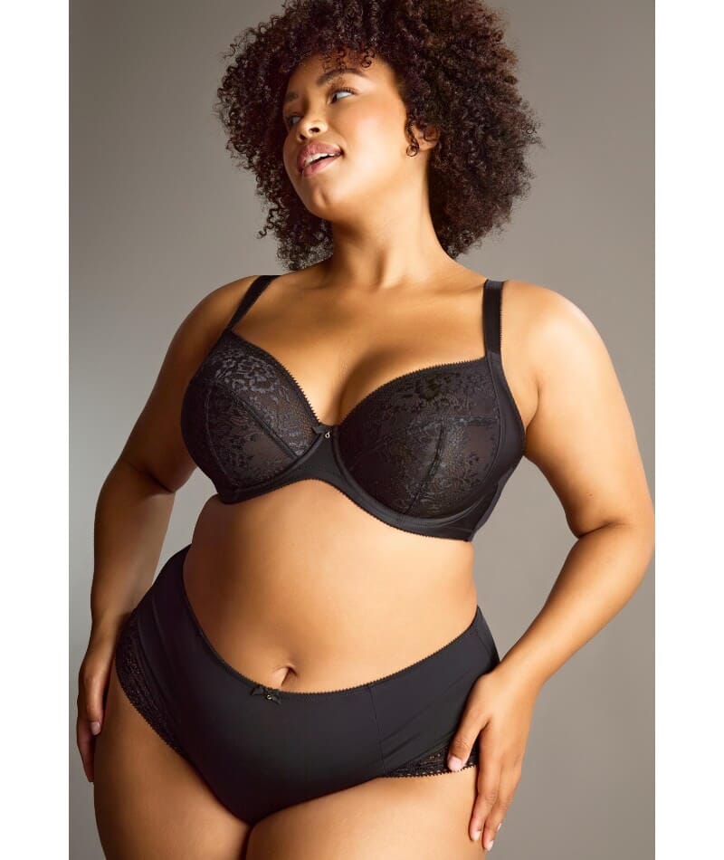 Sculptresse Roxie Plunge Underwired Bra - Black Bras 