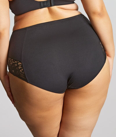 Sculptresse Estel High Waist Brief - Noir Knickers 