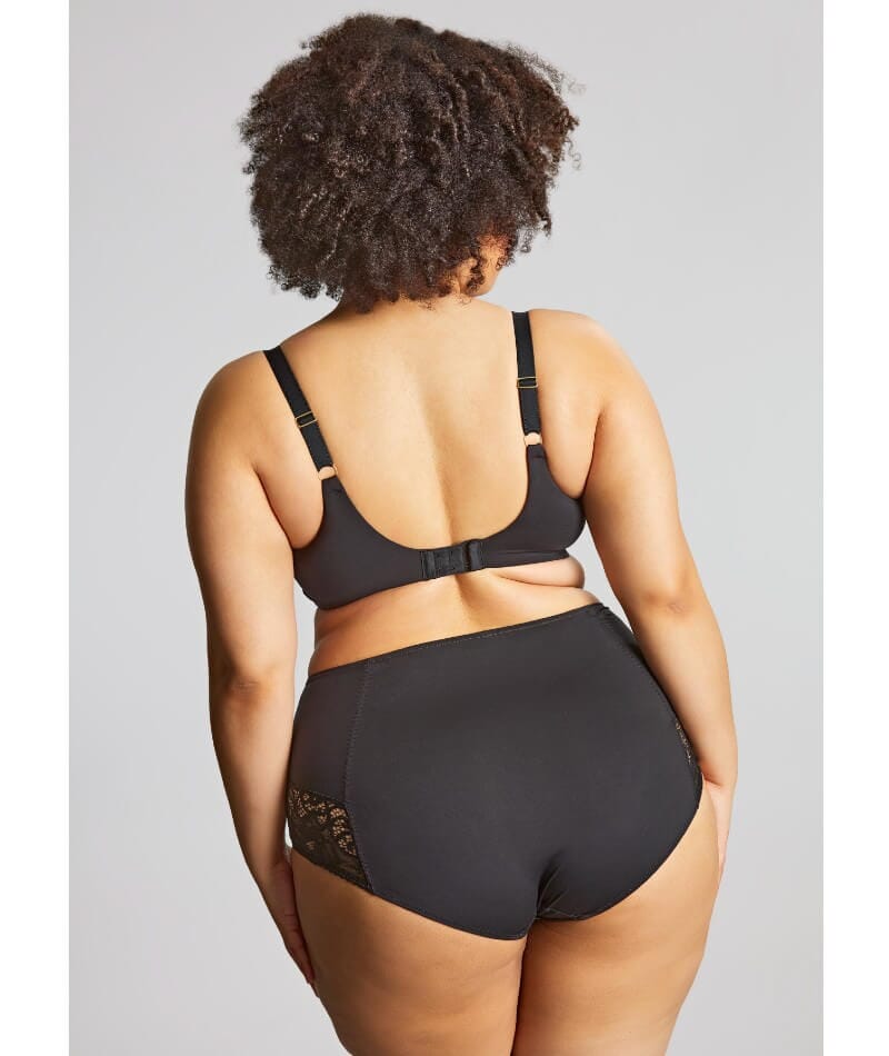 Sculptresse Estel High Waist Brief - Noir Knickers 