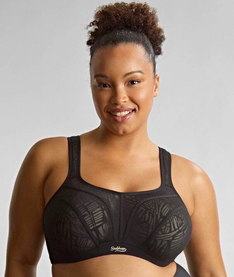 Sculptresse Activate Non Padded Underwired Sports Bra - Black/Chalk Bras  