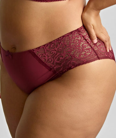 Sculptresse Estel Deep Brief - Cherry Red