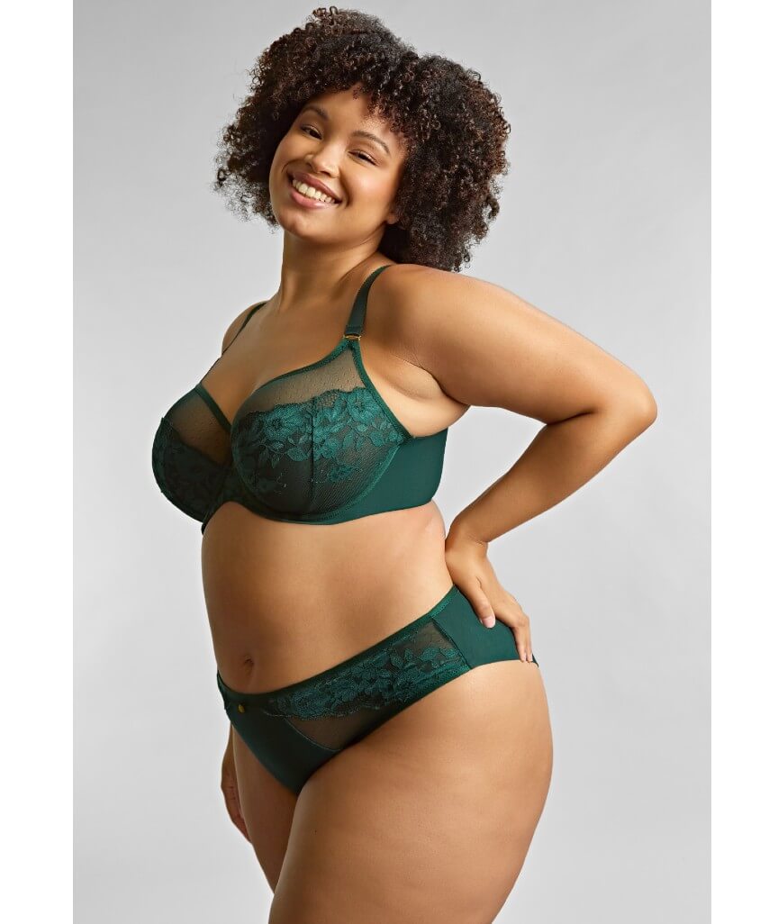 Sculptresse Josephine Full Cup Underwired Bra - Forest Green