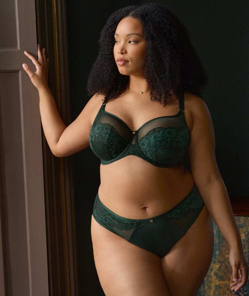 Sculptresse Josephine High Leg Brief - Forest Green