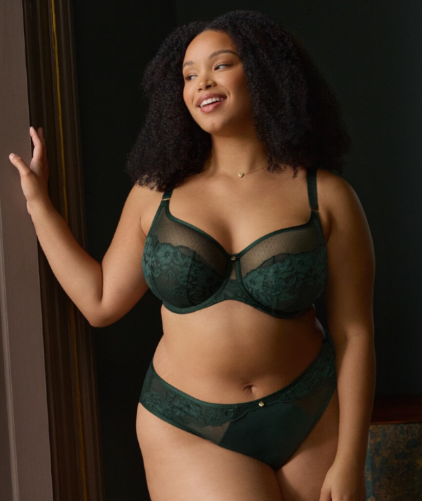 Sculptresse Josephine Full Cup Underwired Bra - Forest Green