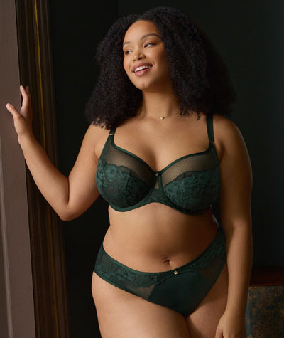 Sculptresse Josephine High Leg Brief - Forest Green