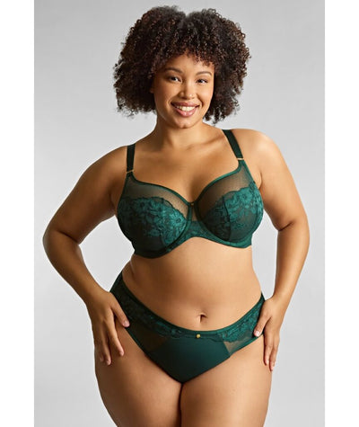 Sculptresse Josephine High Leg Brief - Forest Green