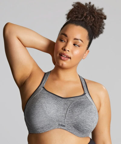 Sculptresse Activate Non Padded Underwired Sports Bra - Charcoal Marle Bras 