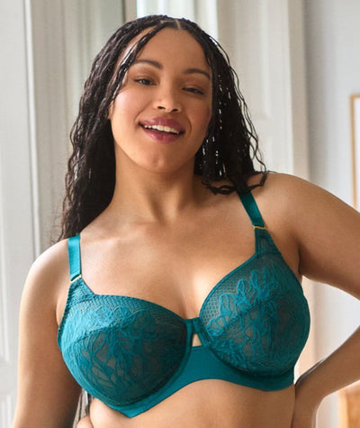 Sculptresse Sophia Underwired Full Cup Bra - Teal Blue – 14K