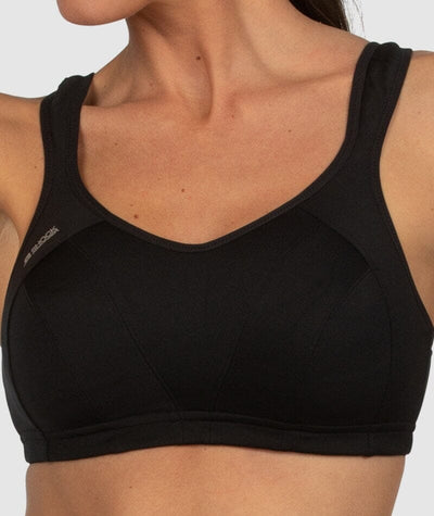 Shock Absorber Active Multisport Wire-Free Padded Support Bra - Black Bras 