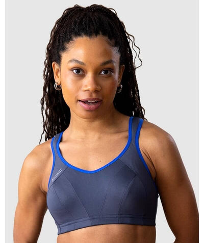 Shock Absorber Active Multisport Wire-Free Padded Support Bra - Dark Grey Bras 