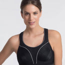 Shock Absorber Ultimate Run Wire-Free Sports Bra - Black/Silver