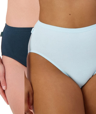 Sloggi Hikini 2 Pack Brief - Blue Sea/Nuit Knickers 