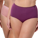 Sloggi Maxi Brief 2 Pack - Strawberry Cream/Flower Purple