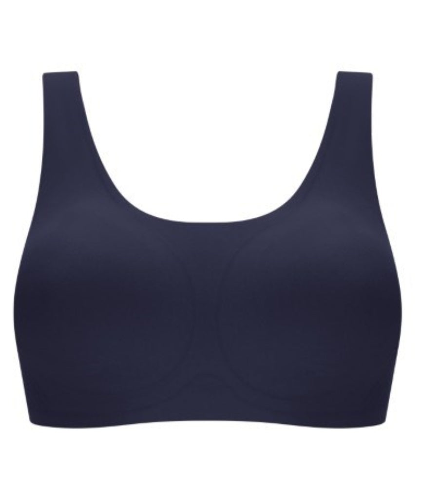 Amoena Linda Wire-Free Bra - Dark Blue 