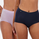 Sloggi Maxi Brief 2 Pack - Pink/Navy