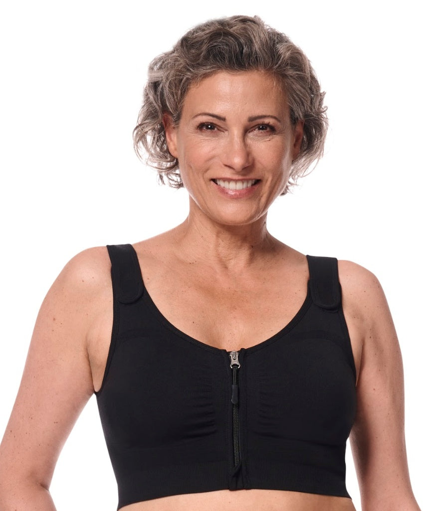 Amoena Leyla Post Surgery Bra - Black 