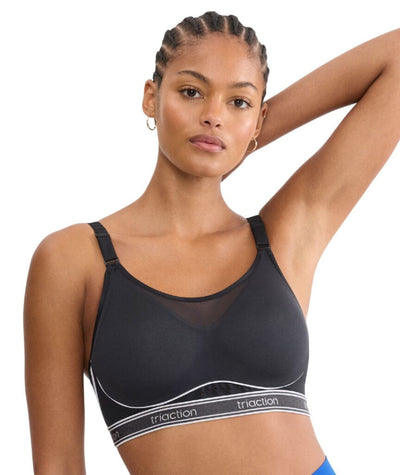 Triumph Triaction Cardio Air Wire-free Sports Bra - Black – 12D