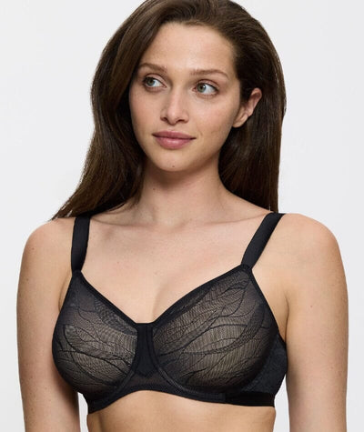 Triumph Airy Sensation Minimizer Bra - Black – 18C
