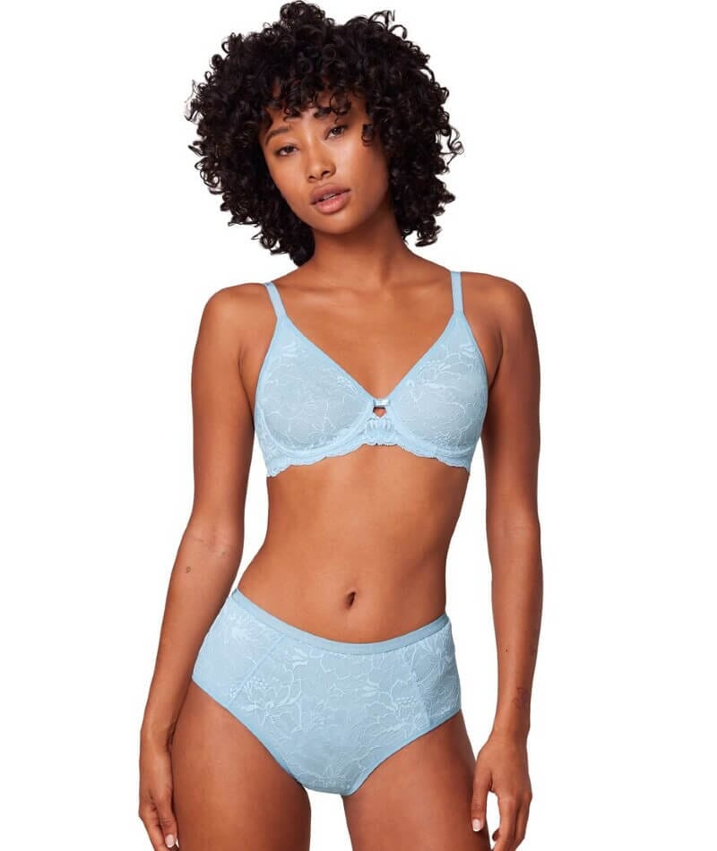 Triumph Amourette Charm Considered Maxi Brief - Blue Knickers 