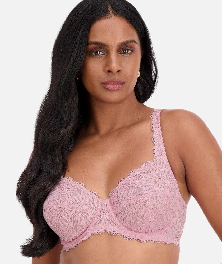 Triumph Essential Lace Balconette Bra - Sunrose Pink Bras 