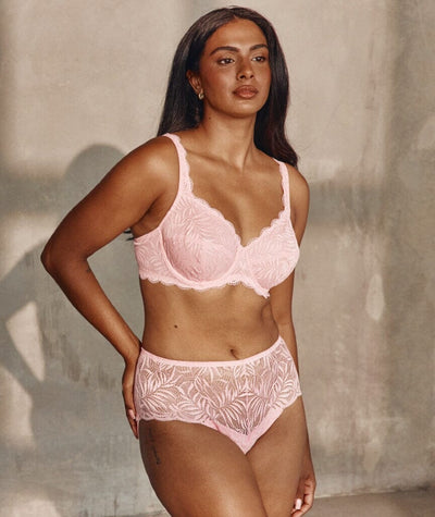 Triumph Essential Lace Balconette Bra - Sunrose Pink Bras 