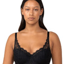 Triumph Essential Lace Underwire Half-Cup Padded Balconette Bra - Black