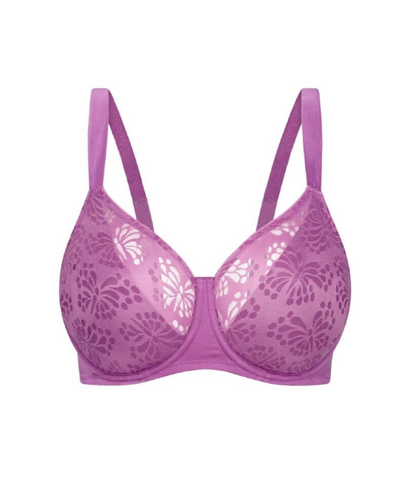 Triumph Lacy Minimizer Bra - Amethyst Bras 