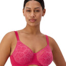 Triumph Lacy Minimizer Bra - Berry