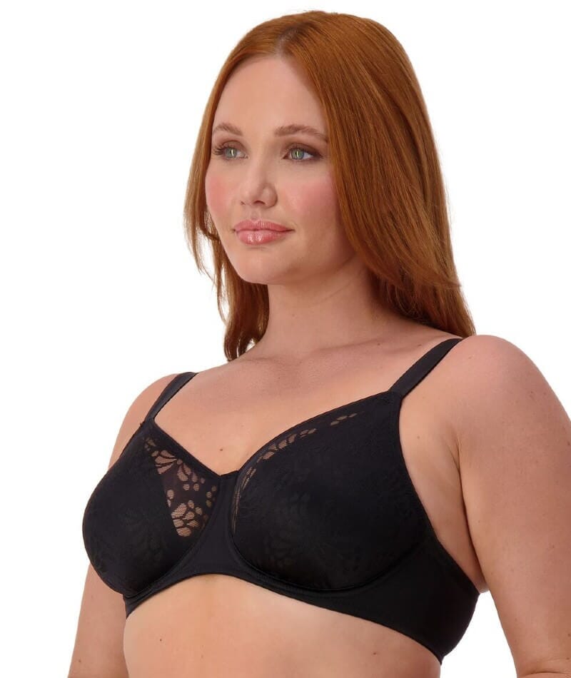 Triumph Lacy Minimizer Bra - Black