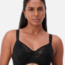 Triumph Lacy Minimizer Bra - Black