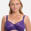 Triumph Lacy Minimizer Bra - Prussian Blue