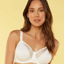 Triumph Lacy Minimizer Bra - White