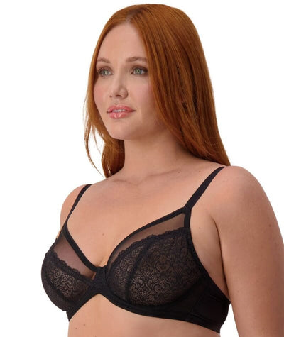 Triumph Sheer Minimizer Bra - Black Bras 