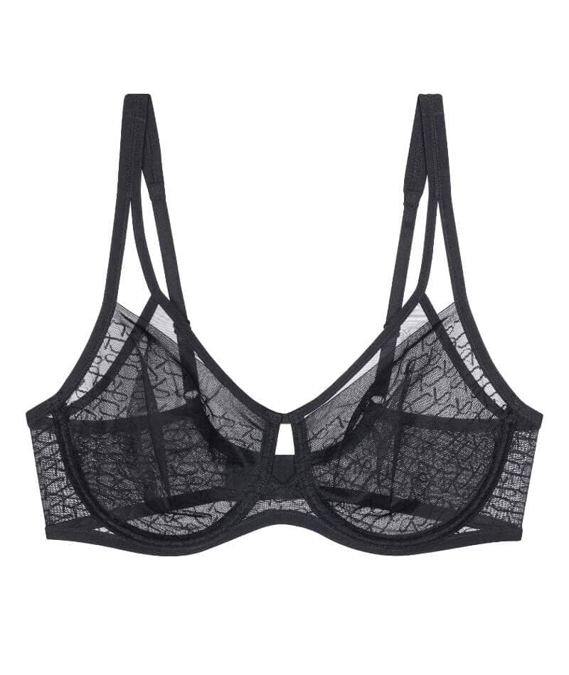 Triumph Signature Sheer Underwired Minimiser Bra - Black Bras 