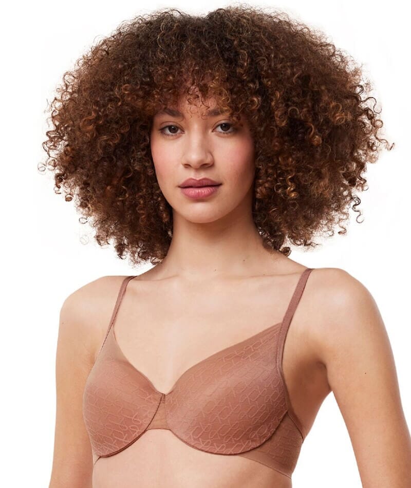 Triumph Signature Sheer Underwired Padded Half Cup Bra - Toasted Almond Bras  