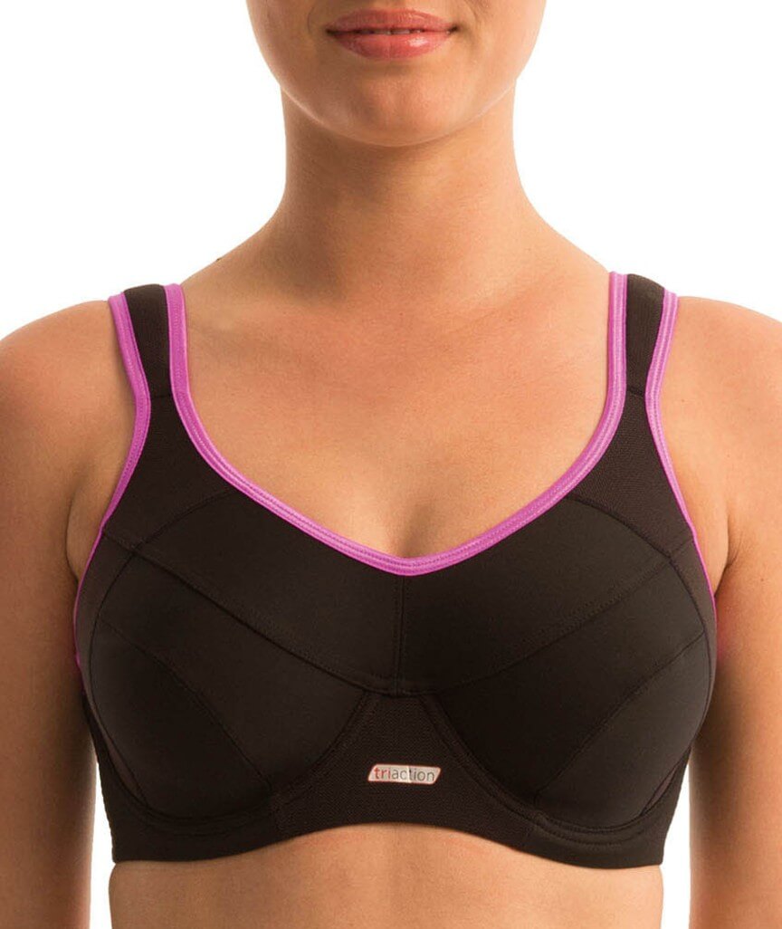 Triumph Triaction Endurance Underwired Padded Sports Bra - Black