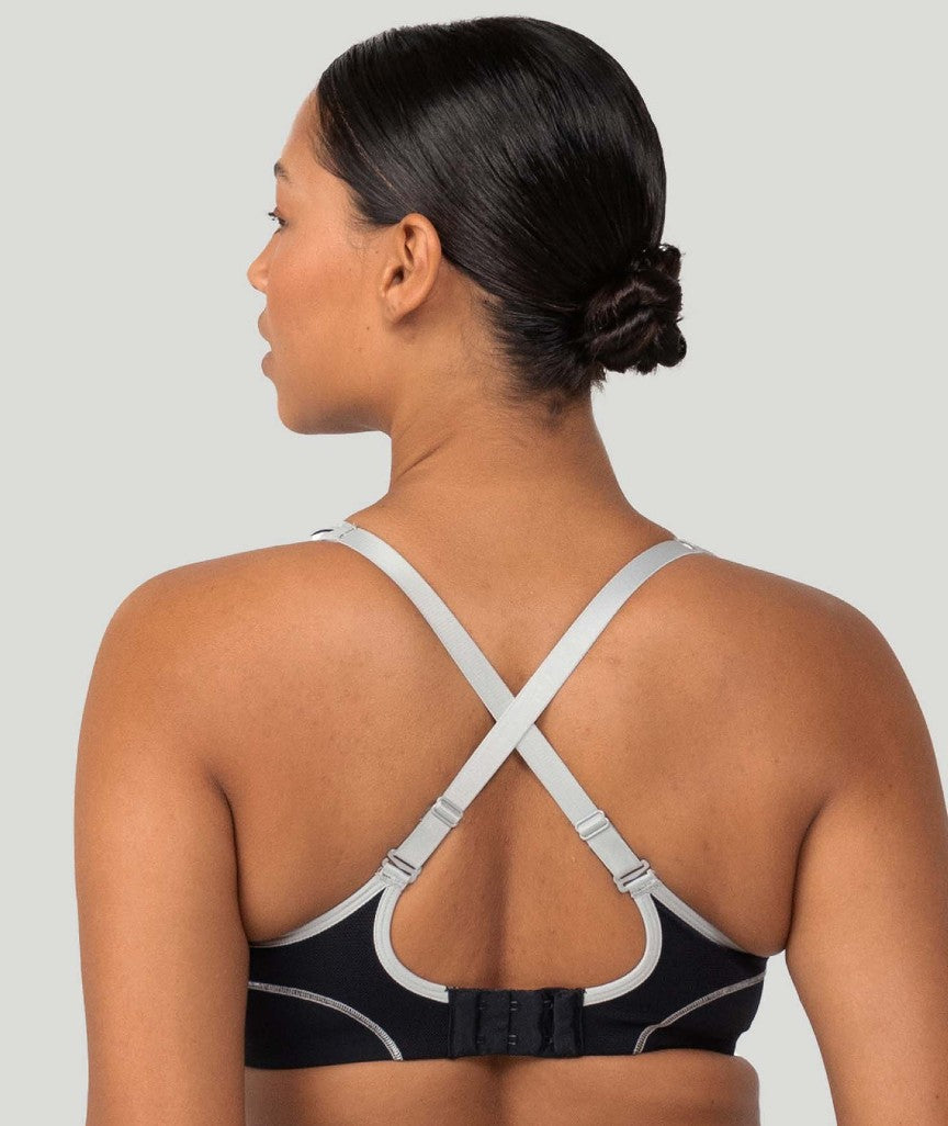 Triumph Triaction Performance Sports Bra - Black / Silver