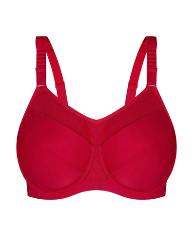 Triumph Triaction Ultra Underwired Sports Bra - Shanghai Red Bras 