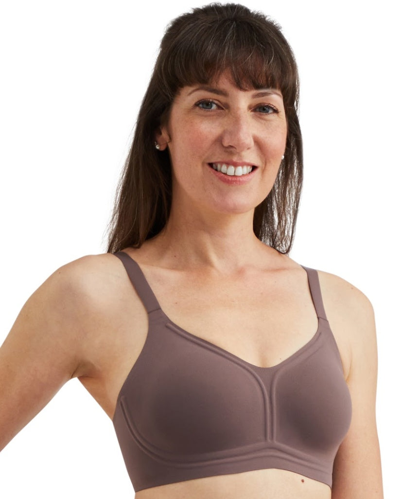 Amoena Wave Pure Non-Wired Bra - Deep Taupe 