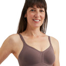 Amoena Wave Pure Non-Wired Bra - Deep Taupe