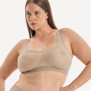 Nala Everybody Scoop Crop Bra - Porcini Mushroom