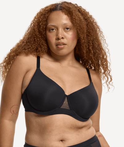 Nala Knockout Padded Tshirt Bra - Licorice – 10D